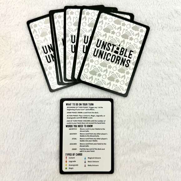 Unstable Unicorns 2nd Edition Card Game 2022 100% Complete Very Good - Picture 3 of 9